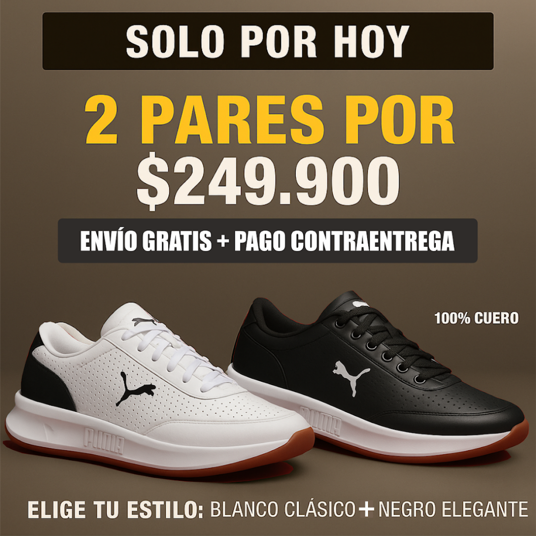 Pack 2 Puma California Ortopédico Importado Unisex para Hombres y Mujeres [ÚLTIMAS UNIDADES 🚨] + Regalos