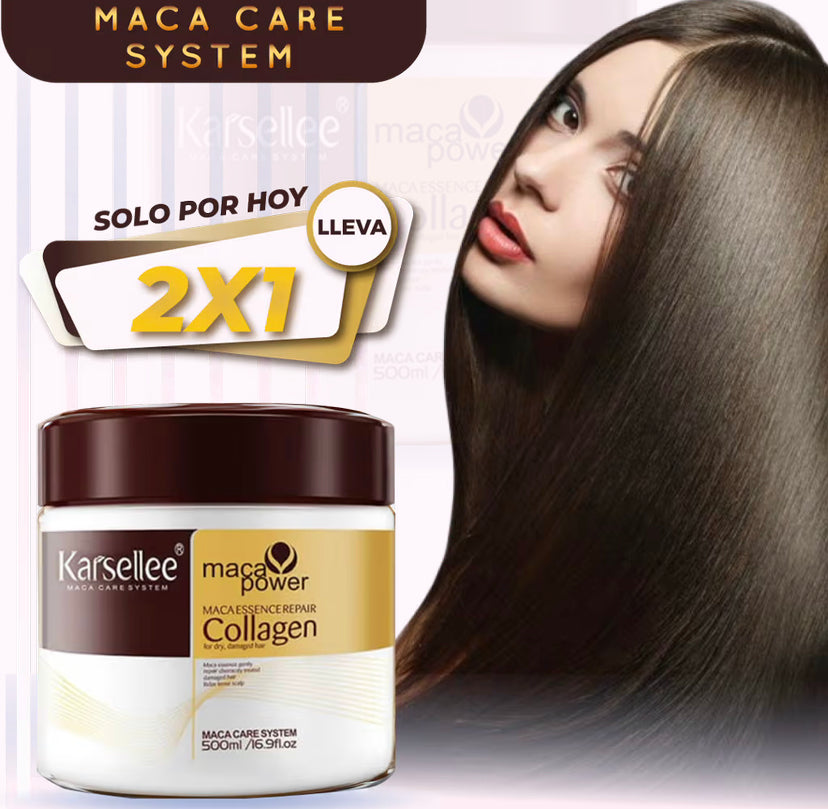 2 Mascarillas Karsellee 500ml – Alisado instantáneo en casa, hidratación y reparación [Compra 1 y llévate 2 hoy]