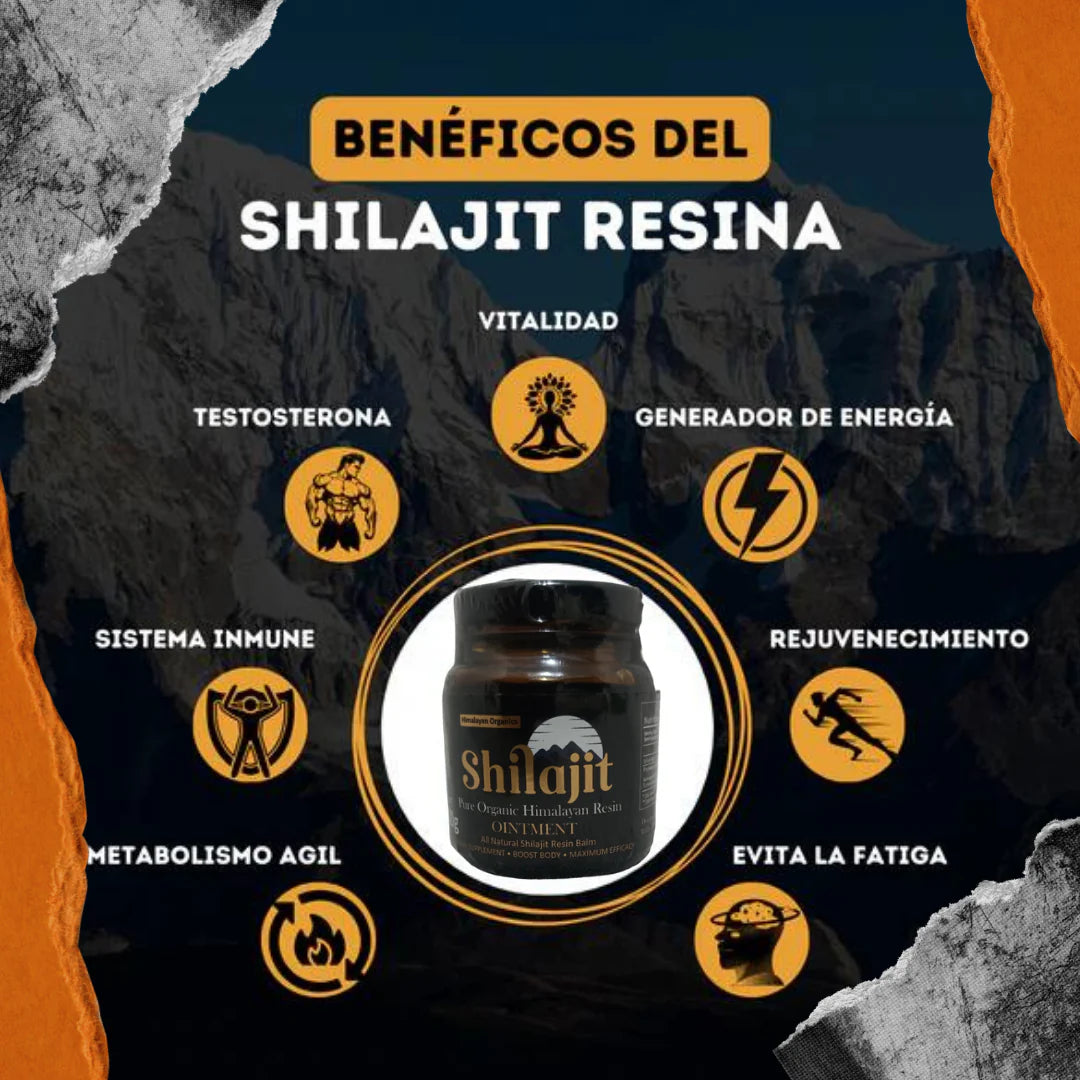 Shilajit original del Himalaya 125ml - Aumenta la energía, el deseo y potencia sexual y mucho más [ÚLTIMAS UNIDADES 🚨] + regalo exclusivo